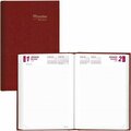 Rediform Daily Untimed Planner, 1PPD, Jan-Dec, 7-1/2inx5in, Red REDCB387RED